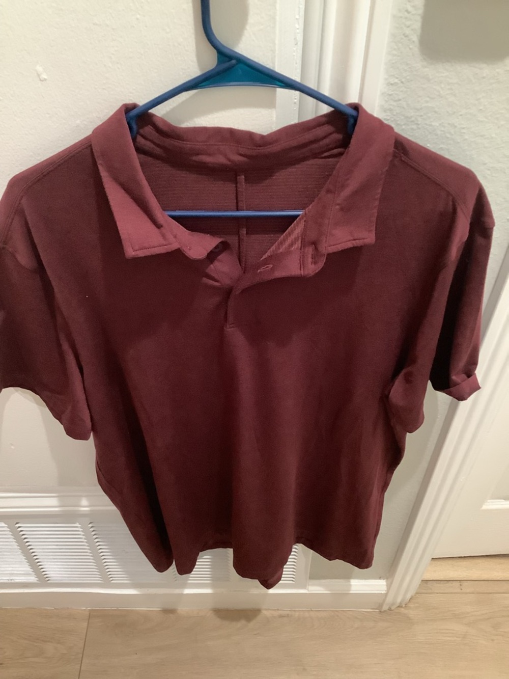 lululemon athletica Men's Button-Down Polo in Deep Burgundy